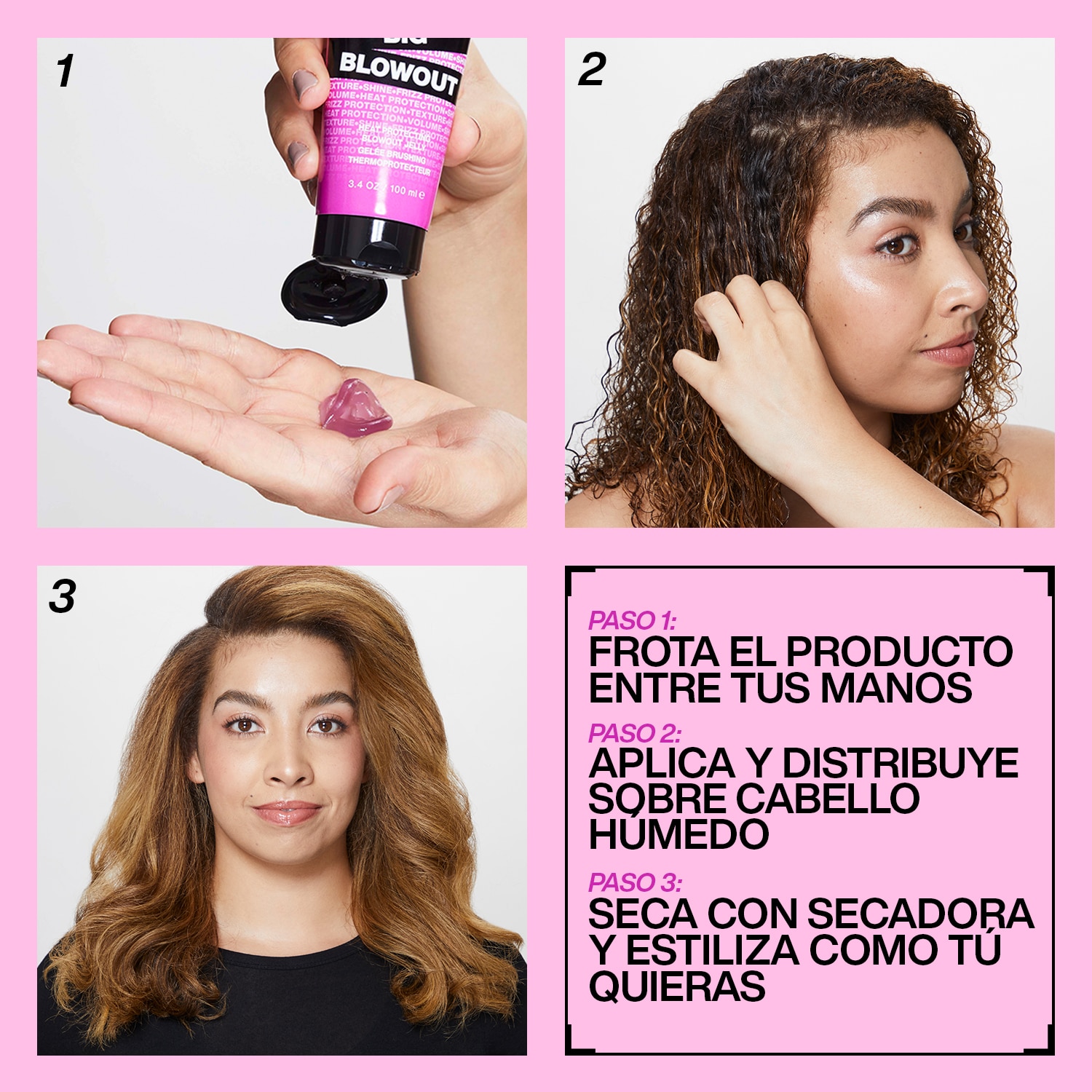 PROTECTOR TÉRMICO Y VOLUMINIZADOR PARA TODO TIPO DE CABELLO